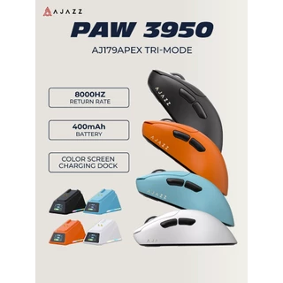 เมาส์เกมมิ่งพร้อมแท่นชาร์จ Ajazz AJ179 Apex 8K Tri-Mod (Wired+2.4+BT) Wireless Magnetic Charginig Mouse รับประกัน 1 ปี