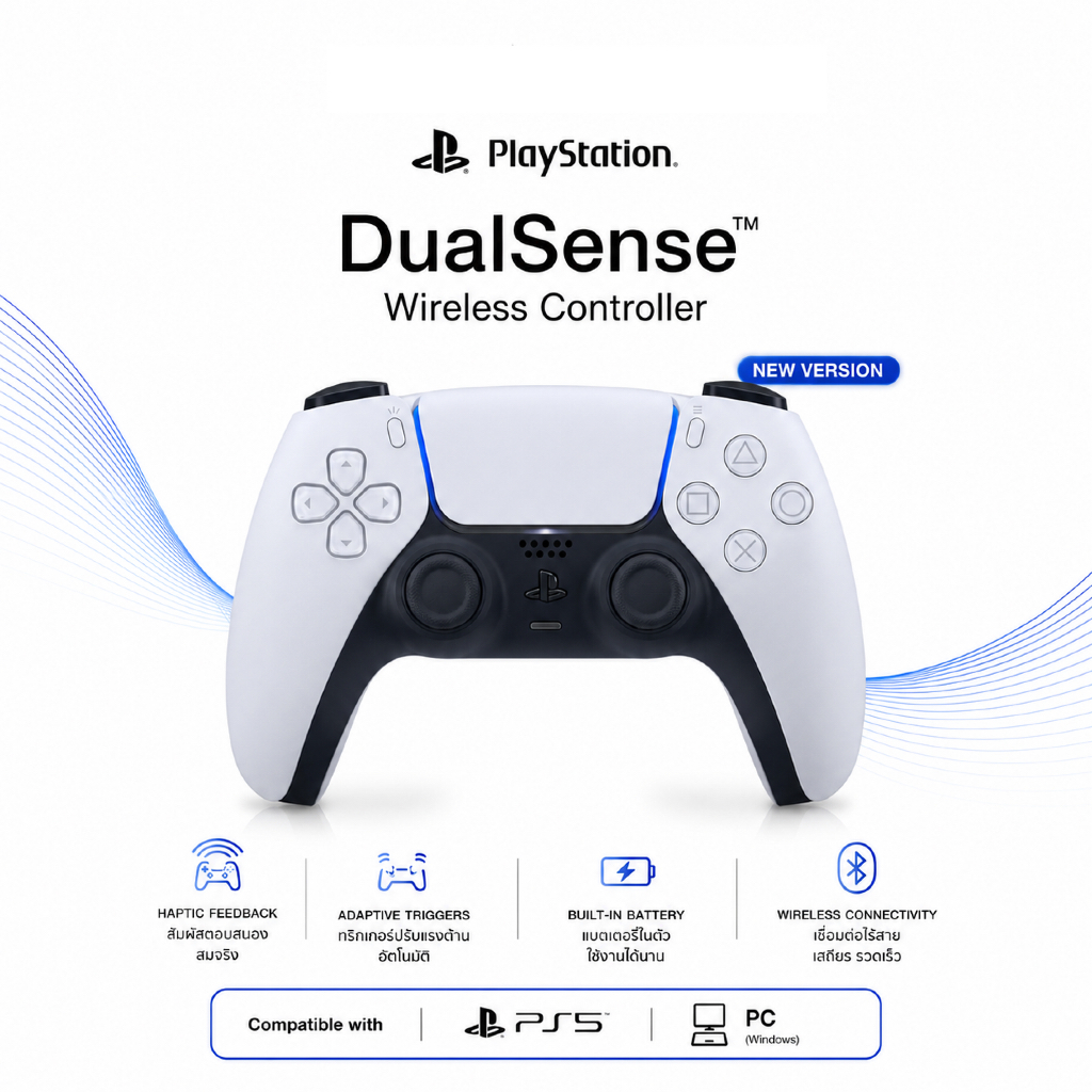 (New Version) SONY DUALSENSE WIRELESS CONTROLLER จอยคอนโทรลเลอร์
