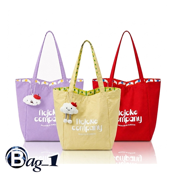 bag_1(BAG2639) กระเป๋าสะพายผ้า nojokecompanyกลับด้านสะพายได้2ด้าน