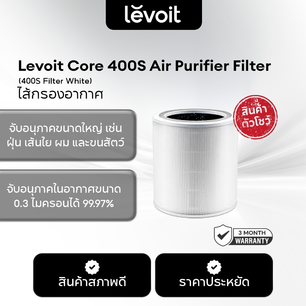 [สินค้าตัวโชว์เกรด B] Levoit Core 400S Air Purifier Filter ไส้กรองอากาศ สำหรับ Levoit Core C400S