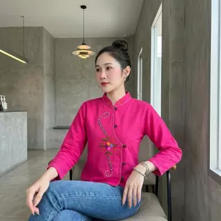 เสื้อผ้าฝ้ายผู้หญิง เสื้องานปัก งานปักมือ Handmade ผ้าพื้นเมือง