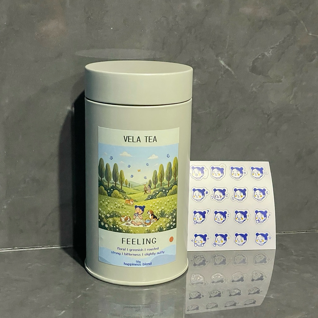 (พร้อมส่ง) vela tea - feeling 50 g matcha PREMIUM 70% + CEREMONIAL GRADE 30% มัทฉะบ้านเวฬา