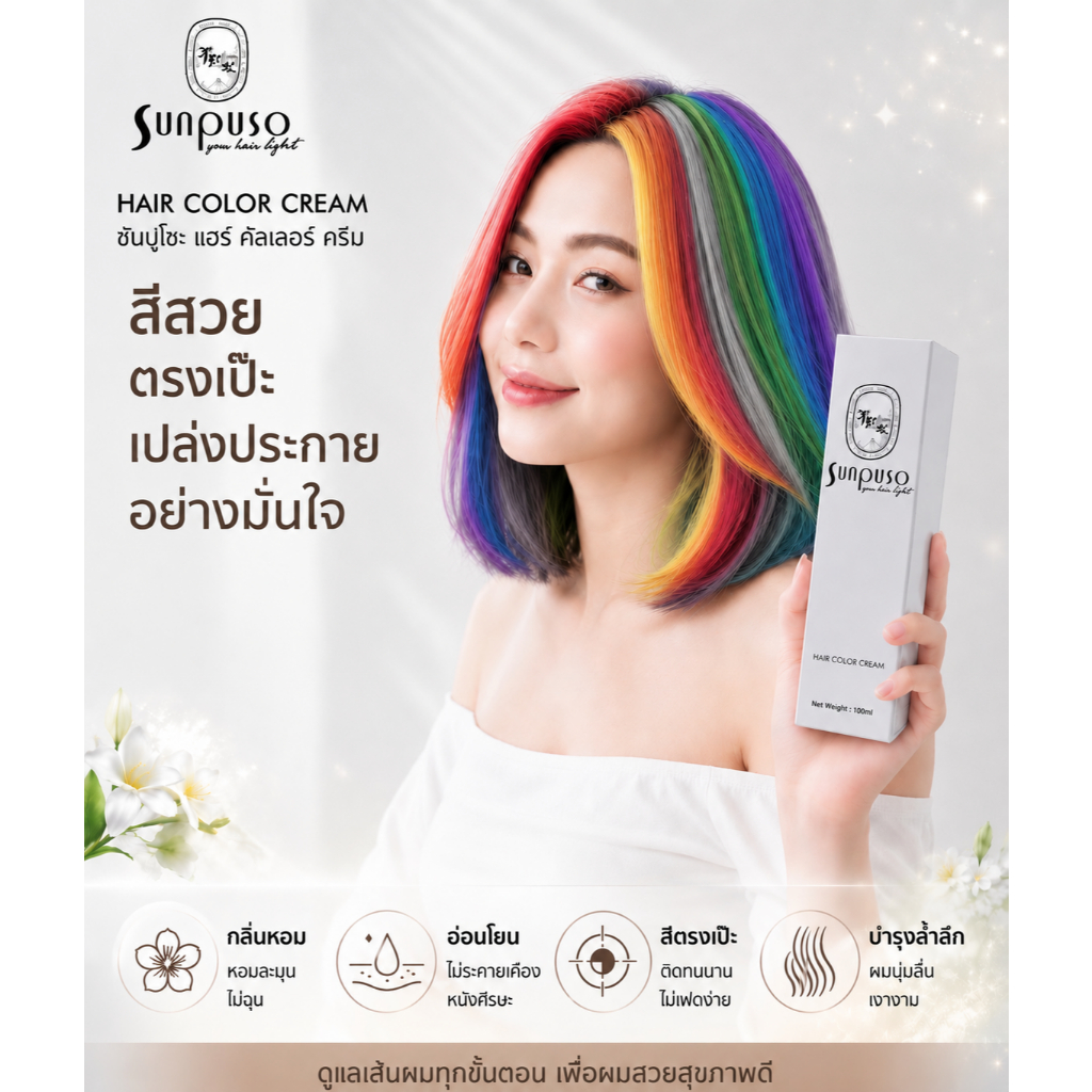 Sunpuso ครีมย้องซันปุโซะสูตรอมีโนเอซิด 1 แถม 1