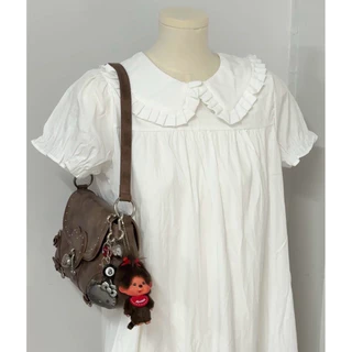 babydoll dress 🩰🪽 มินิเดรสคอบัวแขนตุ๊กตา มีซับในผ้าไม่บาง ลุคคุณหนู ใส่เที่ยวทะเล ใส่ไปคาเฟ่ (รอบส่ง30/08🩵)