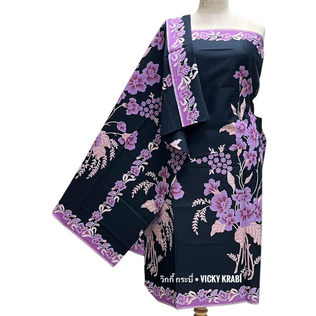 ผ้าปาเต๊ะ P.Solo ลายดอกไม้ 11 สี ผ้าถุงปาเต๊ะ Cotton 100% เกรดพรีเมียม 200x115 ซม. ผ้าตัดชุด ผ้านุ่ง ยังไม่เย็บ