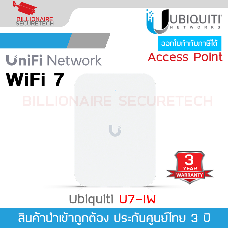 UBIQUITI U7-IW all-mounted WiFi 7 AP Dual Band, Access Point Speed 4.98 Gbps