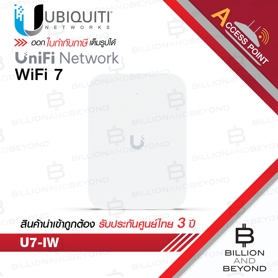 UBIQUITI U7-IW all-mounted WiFi 7 AP Dual Band, Access Point Speed 4.98 Gbps