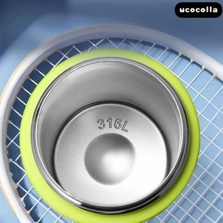 Ucocolla ขวดน้ำ กระบอกน้ำเก็บความเย็น สแตนเลส316 มีหูหิ้ว stainlesssteel Tumbler ออกกำลังกาย ฝา 2in1