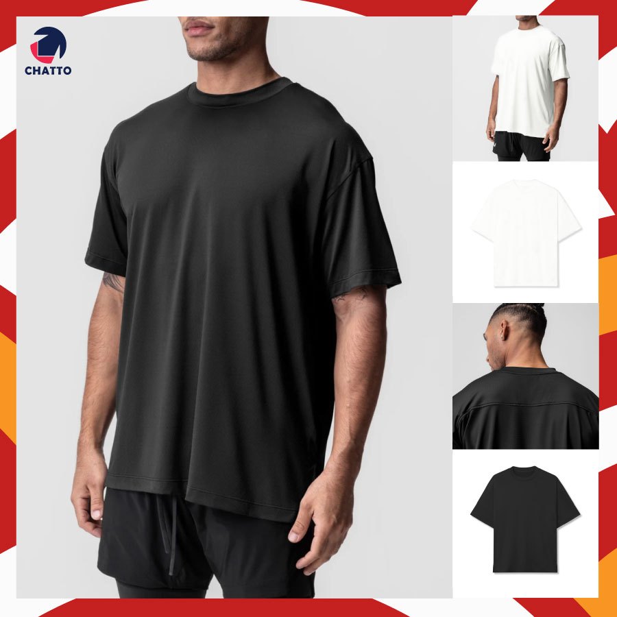 เสื้อยืดออกกำลังกาย Oversize แบบแห้งเร็ว ใส่ออกกำลังกาย ระบายอากาศได้ดี CT2
