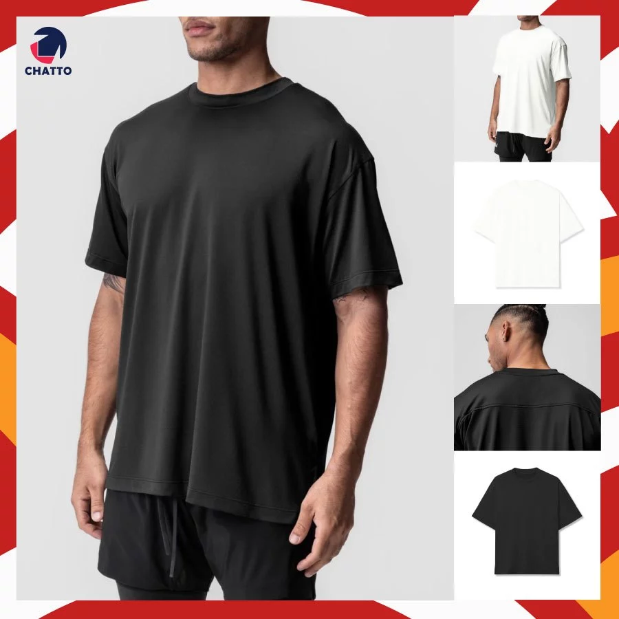 เสื้อยืดออกกำลังกาย Oversize แบบแห้งเร็ว ใส่ออกกำลังกาย ระบายอากาศได้ดี CT2
