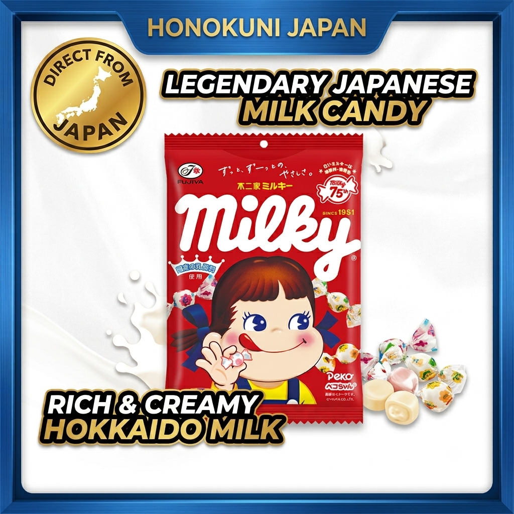 Fujiya Milky Candy 100g [Direct from Japan] [1 Bag / 6 Bags Bundle] Japanese Sweet Rich Milk Peko-ch