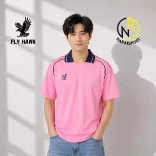 FLYHWAK A974 เสื้อดำ เสื้อฟุตบอลคอปก เสื้อสีแดง เนื้อผ้าเรียบลื่น ปลอดไฟฟ้าสถิตย์ ระบายเหงื่อดี ไม่อับชื้น