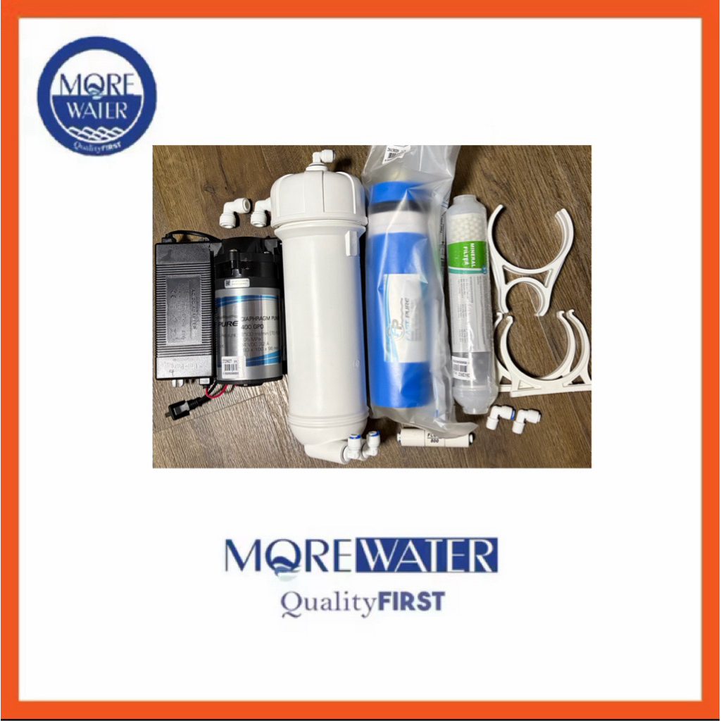 Set RO 500 GPD & Diaphragm pump 500 & Alkaline