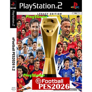 แผ่นเกมส์ PES 2026 V.2 World Cup Plastation 2 คุณภาพสูง ราคาถูก