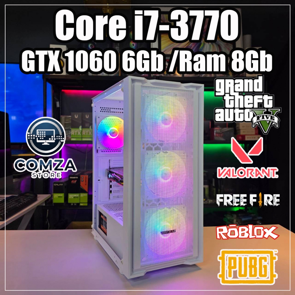 Comza Store /คอมพิวเตอร์ Core-i7 /Ram 8Gb ทำงาน เล่นเกมส์ GTA V /Valorant /Freefire /Pubg /Roblox สินค้าคุณภาพ