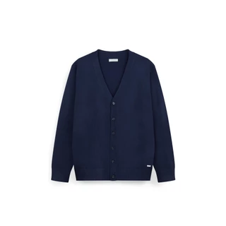 AIIZ เสื้อคาร์ดิแกนคอวีผู้ชายผ้าถัก AIIZ Men's Flat Knit Cardigan