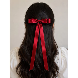 4 🎀 โบว์ติดผมริบบิ้นหางยาว 🎀