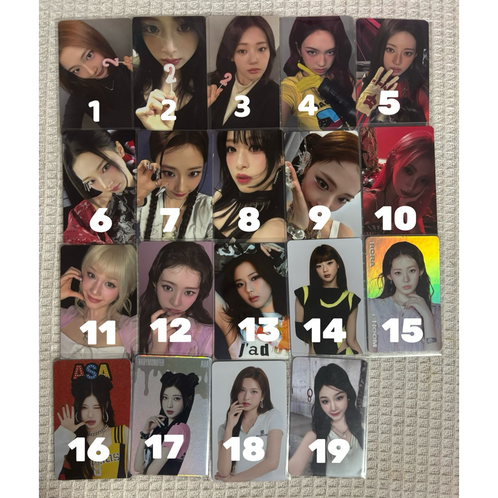 Babymonster photocard (ไม่มีตำหนิ)