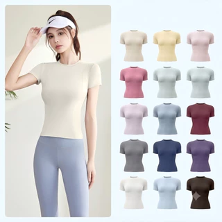 ✨เพิ่มสีใหม่✨Araya Lady เสื้อออกกำลังกายผู้หญิง เสื้อกีฬาแขนสั้น เสื้อโยคะ รุ่น YOGA-104