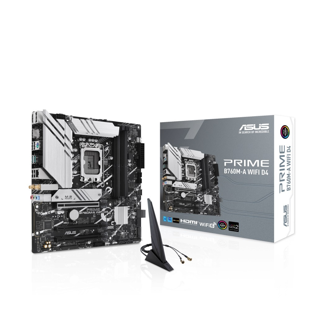Asus Prime B760M-A WIFI D4 Intel DDR4 mATX LGA1700 Motherboard เมนบอร์ด