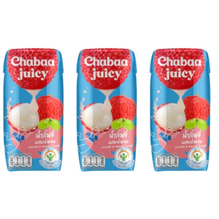 CHABAA ชบา น้ำผลไม้40% 180มล. แพค 3 กล่อง