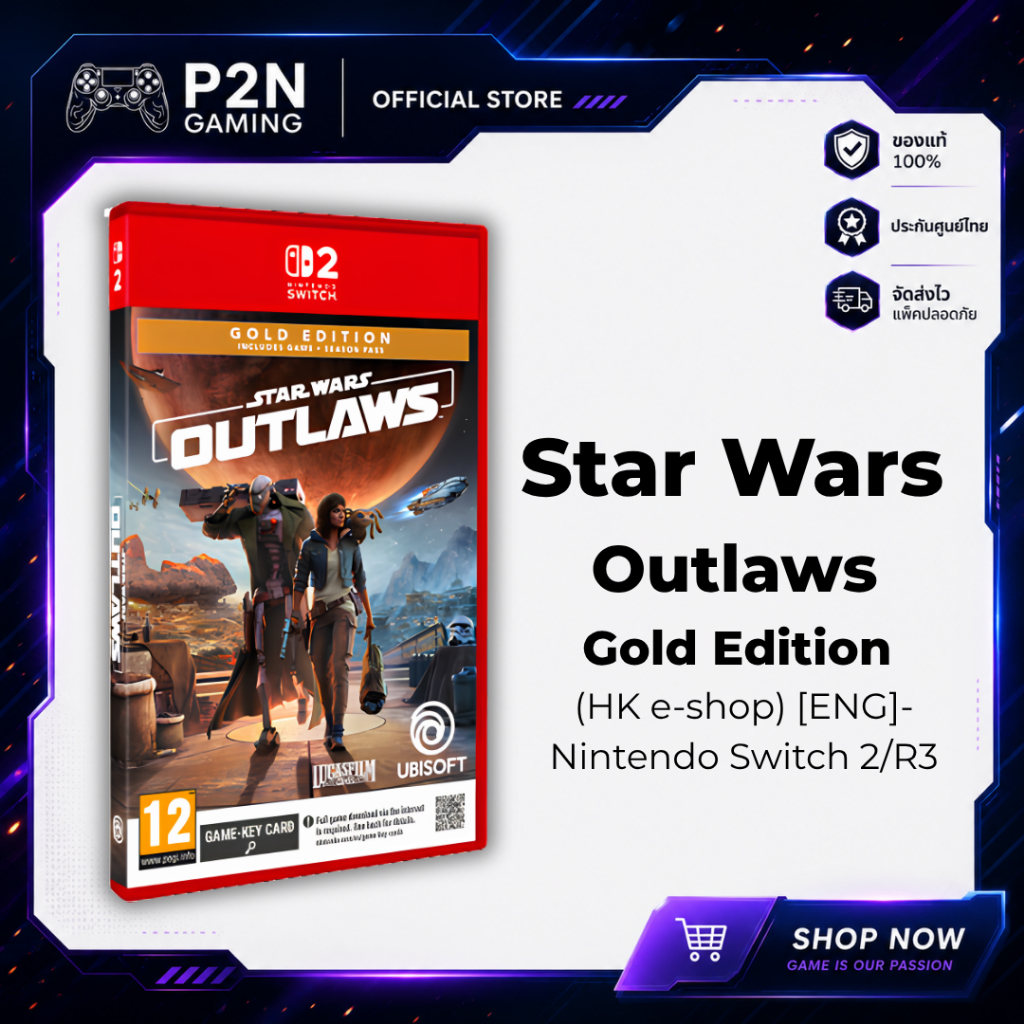 Star Wars Outlaws [Gold Edition] (ENG) - Nintendo Switch 2 แท้ มือ 1 (Zone 3 / R3 / HK e-Shop)