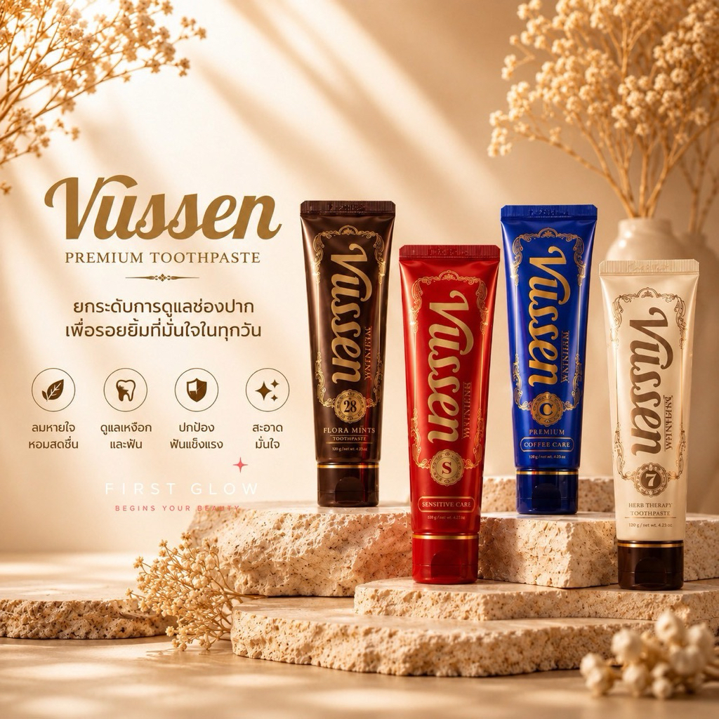 🪥ยาสีฟันเกาหลี 🫧 Vussen Whitening Toothpaste.