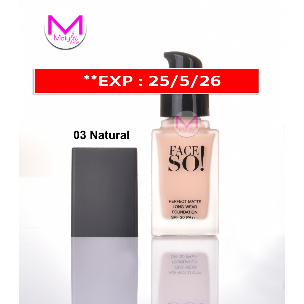 exp.25/5/26 ***พิจารณาก่อนสั่ง*** ครีมรองพื้น เฟสโซ เพอร์เฟค แมทท์ ลองแวร์  spf 30 No. 03 Natural ผิวเหลือง คุมมัน ปกปิด