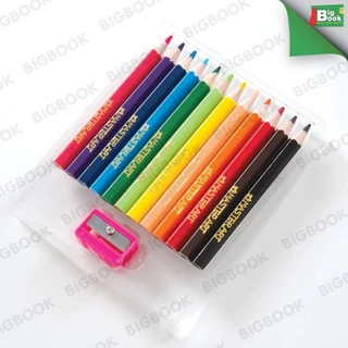 Master Art สีไม้ ดินสอสีไม้ แท่งสั้น 12 สี รุ่นซุปเปอร์ไบรท์ จำนวน 1 กล่อง