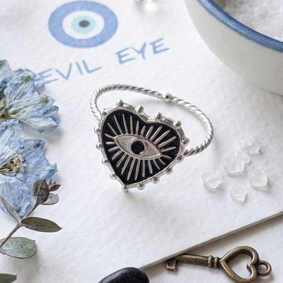 แหวน สแตนเลส 🧿 Evil eye (โดนน้ำได้)