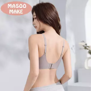 [พร้อมส่ง] Masoomake Bra เสื้อชั้นในไร้ขอบ ไร้โครง บราเจลลี่สำหรับสาวอวบ ไซส์ใหญ่ บราฤดูร้อน M-3XL 625