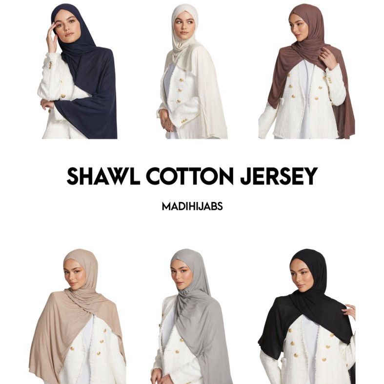 SHAWL JERSEY STYLE ผ้าคลุมเนื้อผ้ายืด ผ้าเรย่อน พันยาว