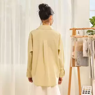 avocado - Nerra Shirt เสื้อเชิ้ตเนื้อผ้าธรรมชาติ แต่งดีเทลเชือก แมตช์ได้หลายลุต