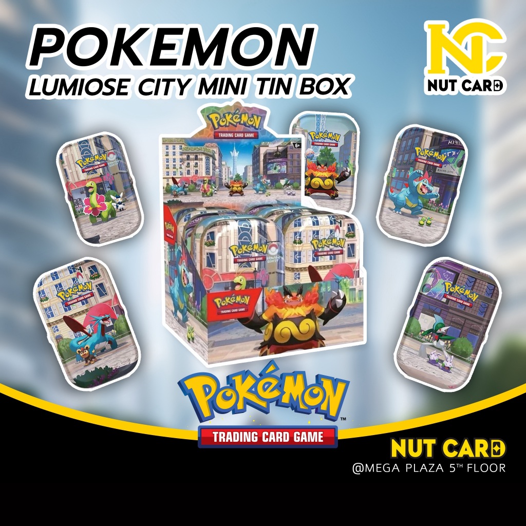[Pokemon] Lumiose City Pokemon Mini Tin Sealed Box**ขายเป็นกล่อง**