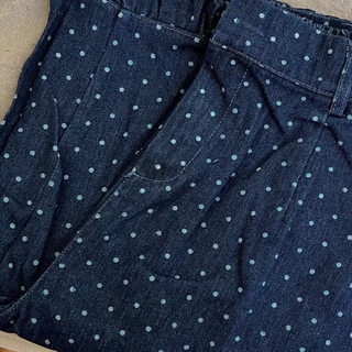 Jinjin shorts กางเกงเอวสม็อค ปลายขาแต่งระบาย