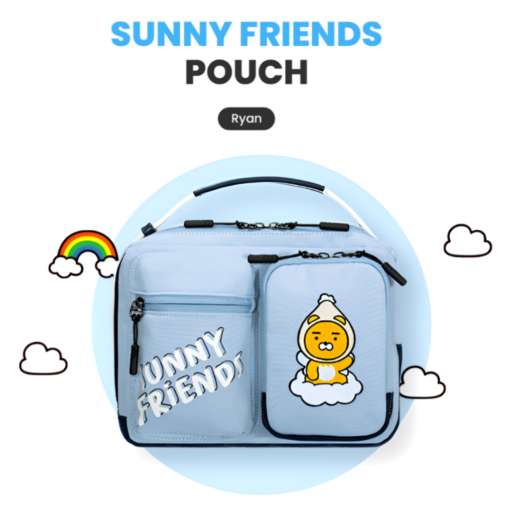 [🚚จัดส่งไว] KAKAO FRIENDS GOLF Sunny Friends Golf Pouch_Ryan