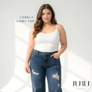 JUBUFASHION เสื้อซับในสายเดี่ยว (ไม่มีฟองน้ำ) เสื้อสาวอวบ ผ้าเรย่อน ใส่สบาย อก35-50นิ้ว ส่งด่วน#481