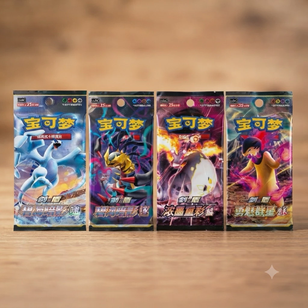 [JumboPack] Pokemon TCG Sword & Shield Booster Pack ซองใหญ่ 25 ใบ | การ์ดโปเกมอนภาษาจีน CS2aC CS6bC Lugia Charizard