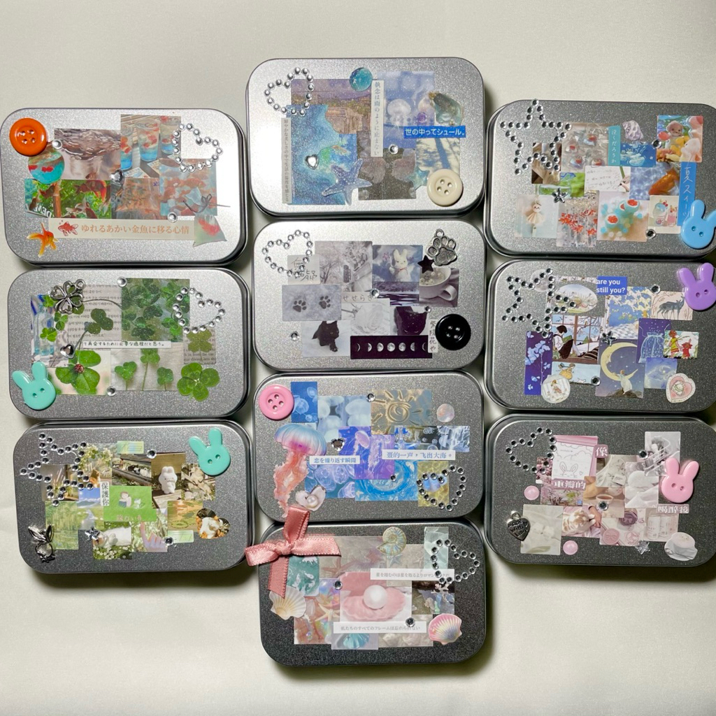 [Handmade] กล่องเคสโลหะ กล่องเหล็ก กล่องโลหะ กล่องเก็บหูฟังพร้อมตกแต่ง V.3