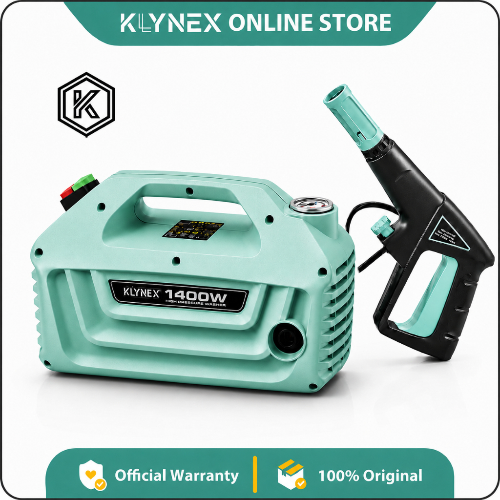 KLYNEX เครื่องฉีดน้ําแรงดันสูง 1400W 450Bar เครื่องล้างรถ คุณภาพสุดยอด