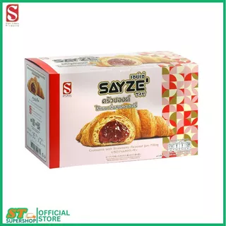 ครัวซองต์ SAYZE' ช็อกโกแลต / ครีมนมเนย / แยมสตรอเบอรี่ /ครีมนมชมพู/ แยมบลูเบอรี่ / ยกกล่อง / 12 ชิ้น