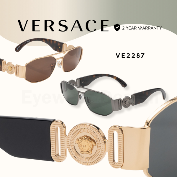 แว่นกันแดด VERSACE VE2287 ของแท้ 100% พร้อมอุปกรณ์
