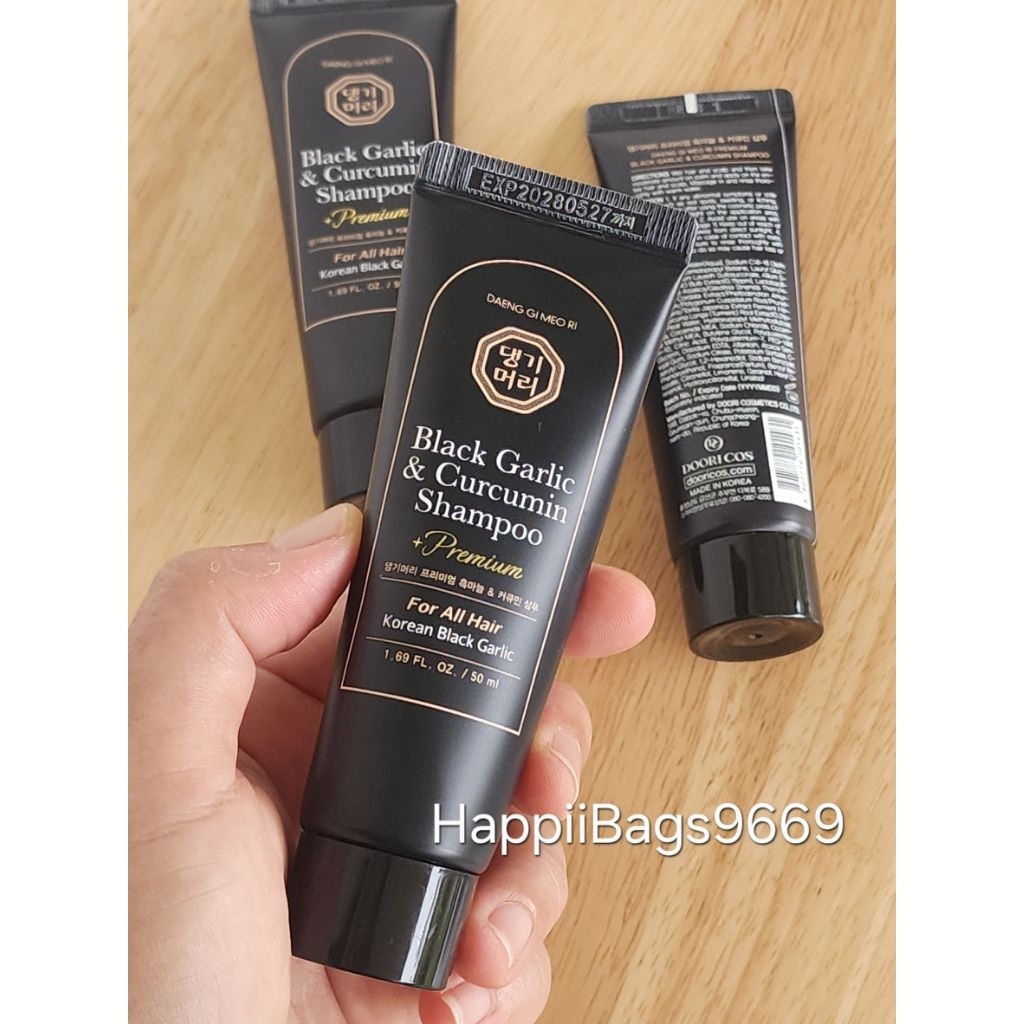 🧄DAENG GI MEO RI Black Garlic & Curcumin Shampoo 50ml แชมพูสมุนไพรสูตรกระเทียมดำขมิ้นชัน ดูแลหนังศีรษะและเส้นผม