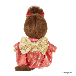 Monchhichi Kimono Series Size S (Boy & Girl) ตุ๊กตามอนชิชิกิโมโนคู่รักแต่งงาน ลิขสิทธิ์แท้100%