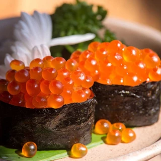 ไข่กุ้งมังกร เม็ดกลมเนียน (สีส้ม เม็ดใหญ่ 330 กรัม) (แช่ช่องฟรีสไม่ได้น้า)