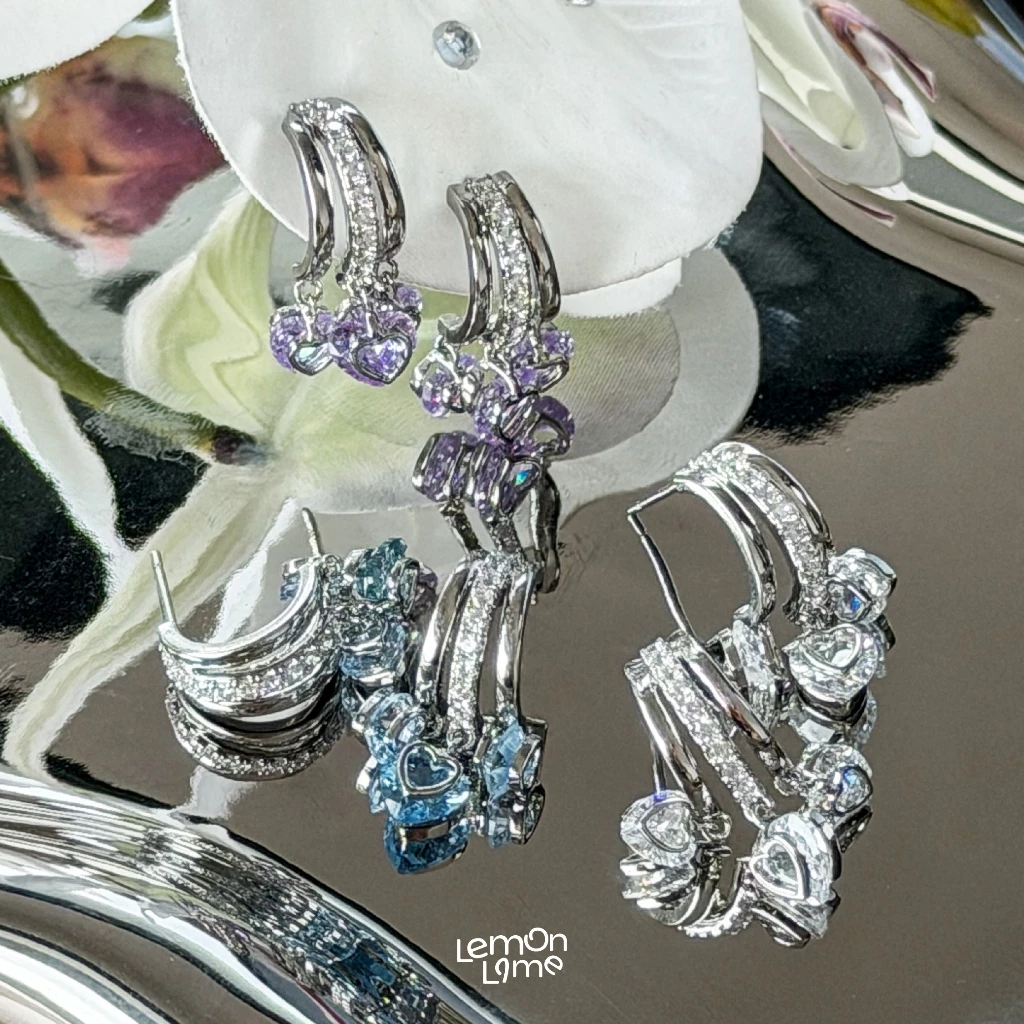 Lemon Lime - Heart Collection Earring