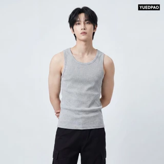 Yuedpao Men's Ribbed Tank Top เสื้อกล้ามผู้ชาย ผ้าร่อง เสื้อกล้ามซับใน Innerwear สีพื้น ใส่สบาย ระบายอากาศได้ดี (4 สี)