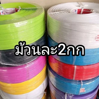 *2กก**ลูกโจ้*เส้นพลาสติก12มิลสีพื้น