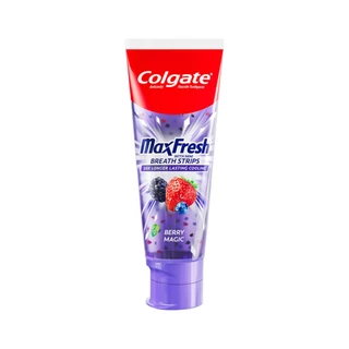 ยาสีฟัน คอลเกต แมกซ์เฟรช เบอร์รี แมจิก 100ก. (แพ็คคู่) Colgate MaxFresh Berry Magic Toothpaste 100g. (Twin)