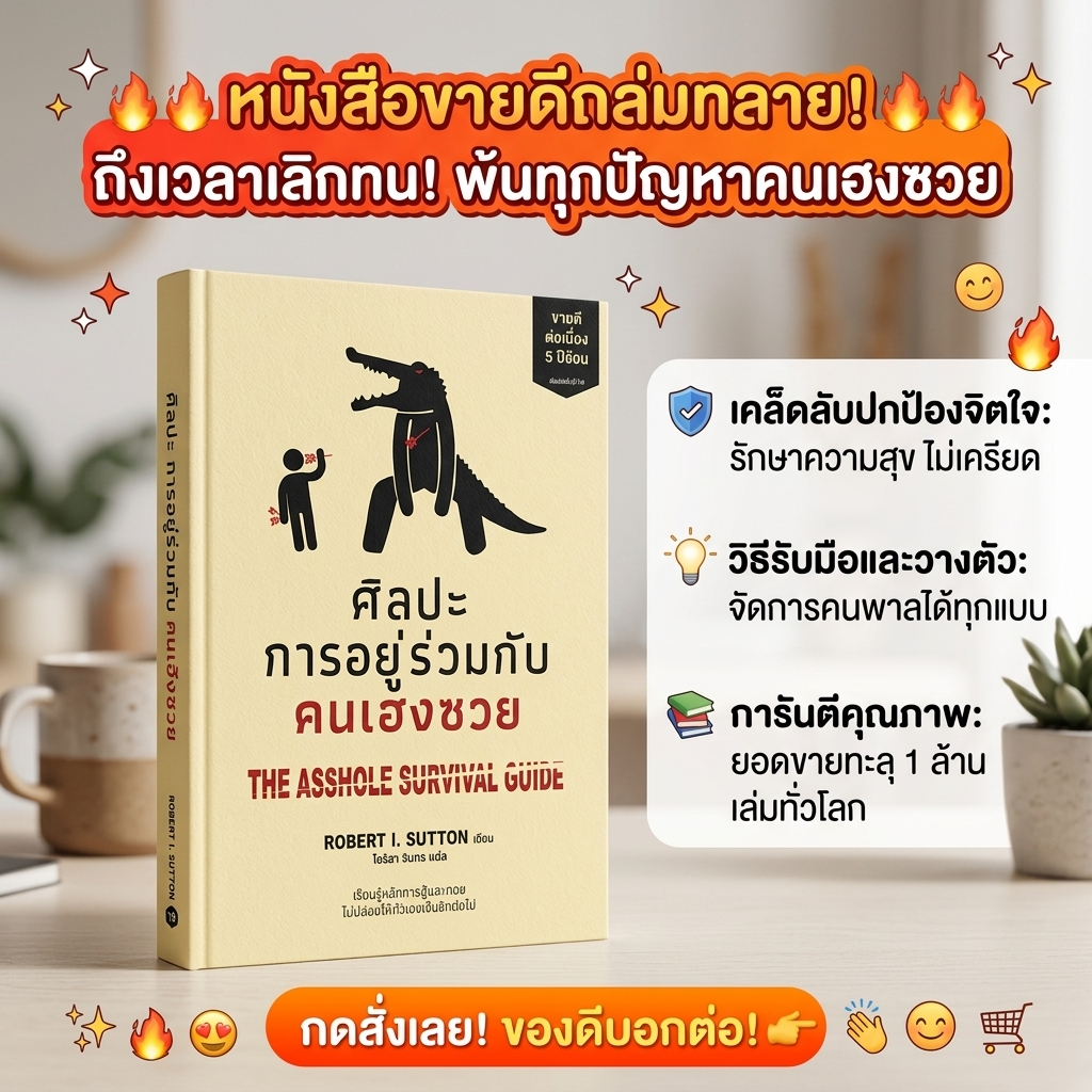 🧠📘 ศิลปะ การอยู่ร่วมกับ คนเฮงซวย | หนังสือจิตวิทยา พัฒนาตนเอง การรับมือคน Toxic 💥✨